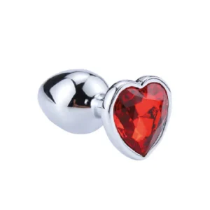 Plug Anal Metálico Corazón Grande